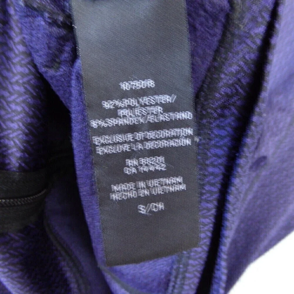 Mondetta Hoodie Women’s Small Purple Full Zip Long Sleeve Thumb Holes Mock Neck
